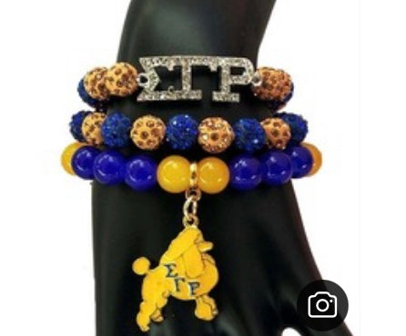 Sigma Gamma Rho bracelet set