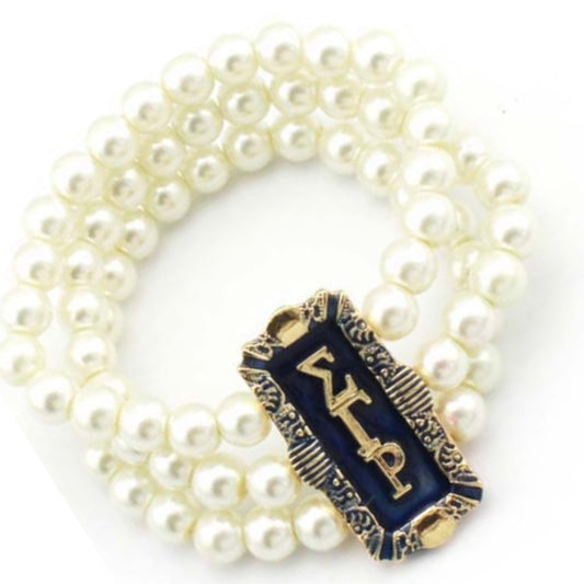 Sigma Gamma Rho Pearl bracelet