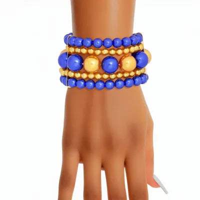 Royal blue and Gold set