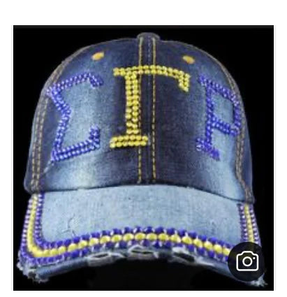 Sigma Gamma Rho rhinestone hat