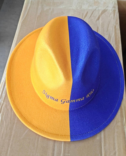 Custom designed Two tone Fedora hat