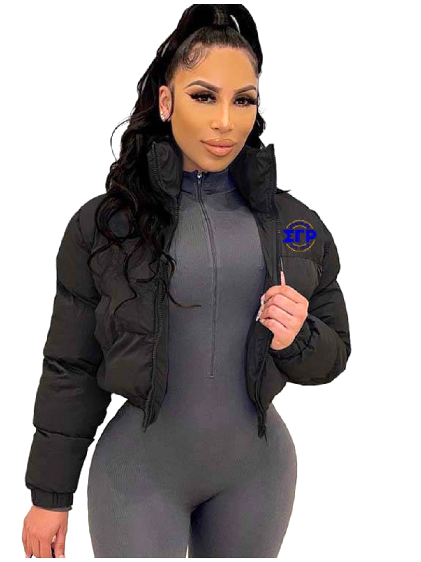 Sigma Gamma Rho puffer jacket