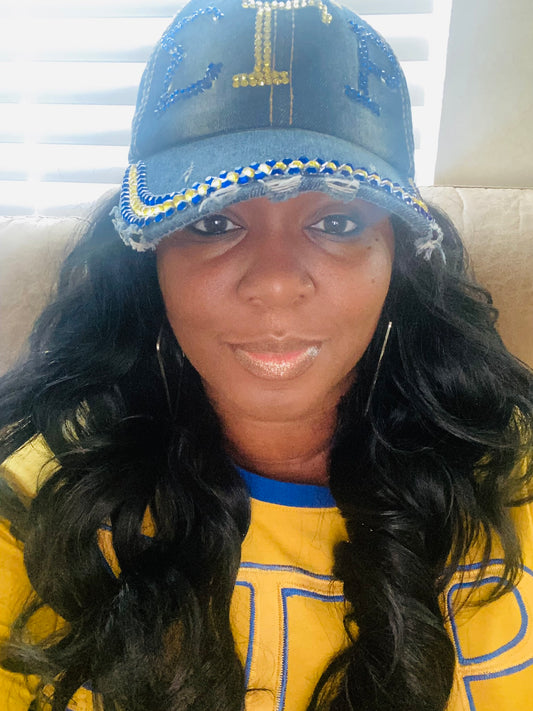 Sigma Gamma Rho rhinestone hat