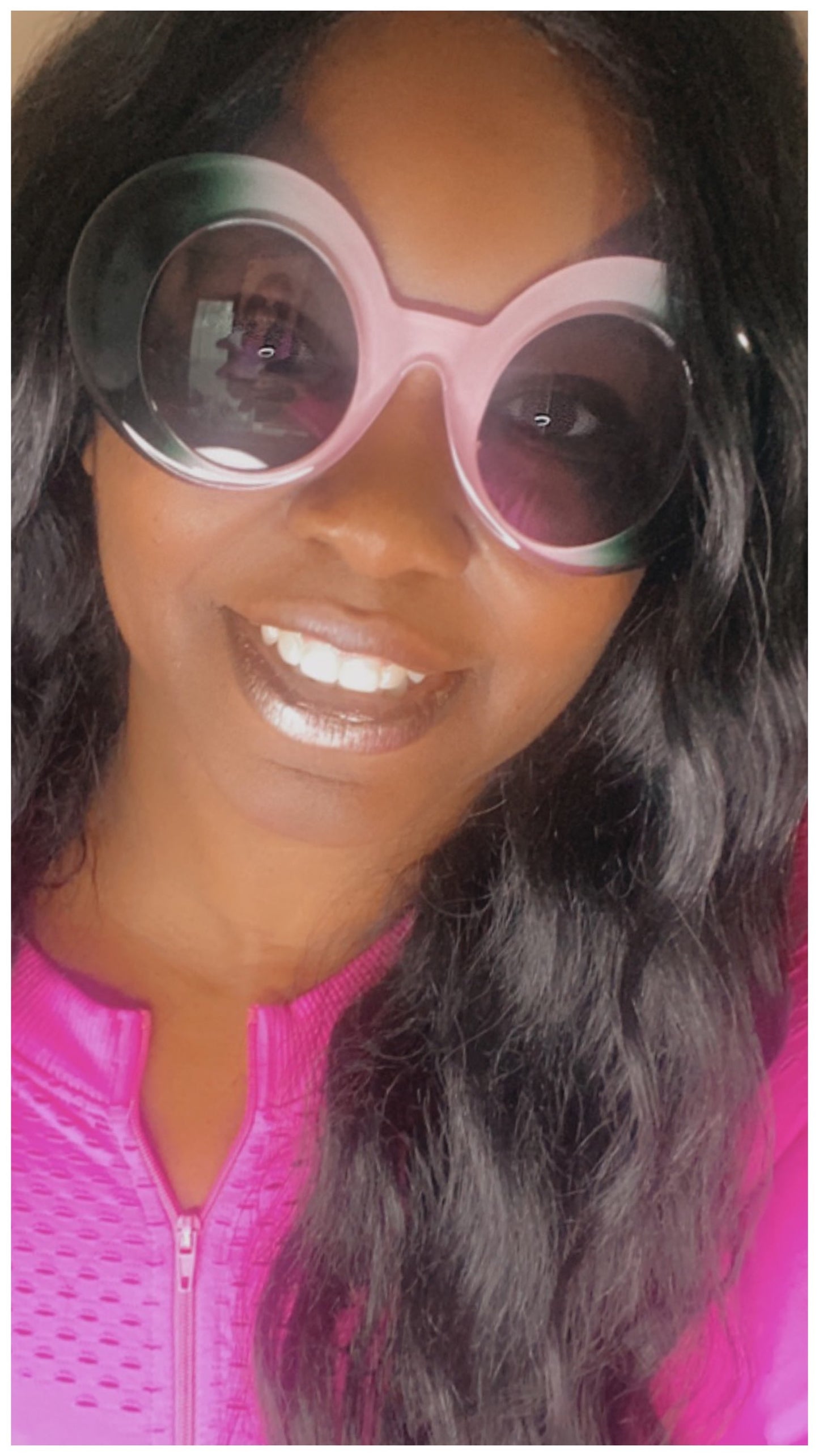 Pink and Green Pretty girl shades