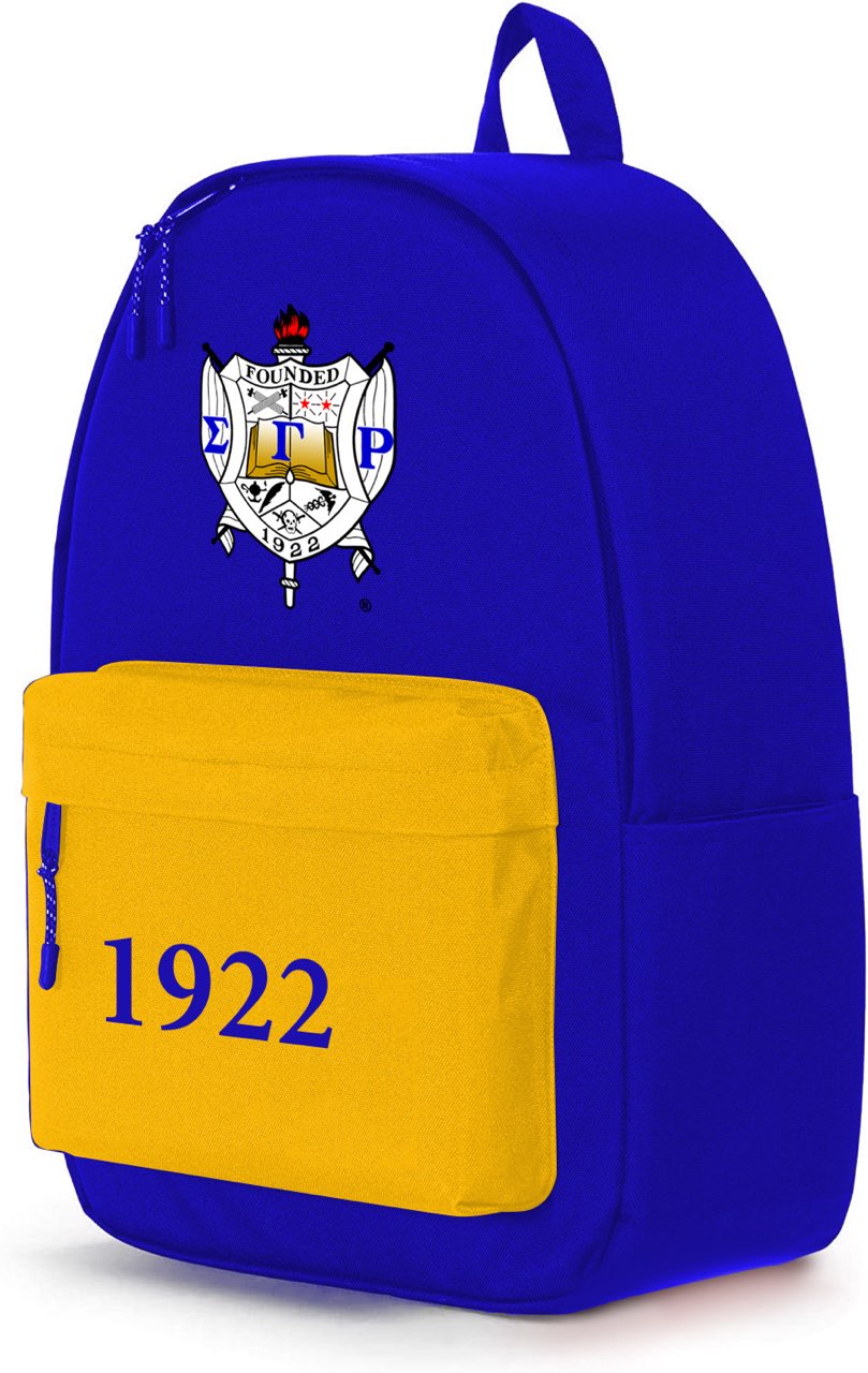 Sigma Gamma Rho backpack