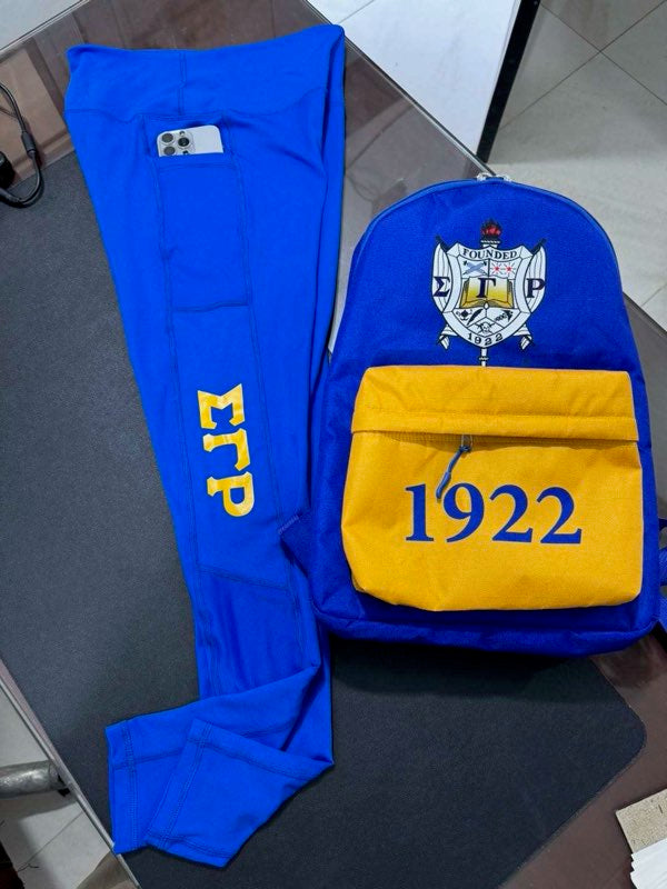 Sigma Gamma Rho backpack