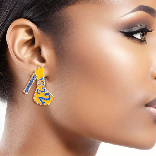 Sigma Gamma Rho Heel Earrings