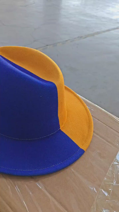 Custom designed Two tone Fedora hat