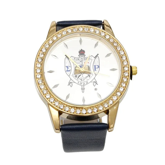 Sigma Gamma Rho leather band watch